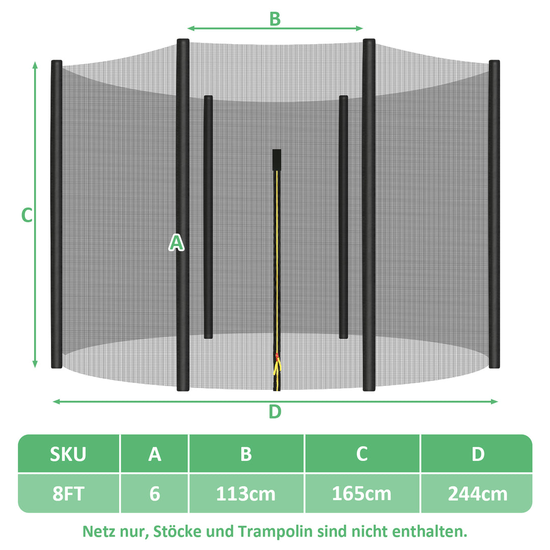Sonnewelt Trampolin Sicherheitsnetz Ersatzteile