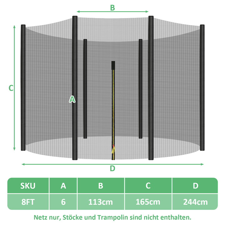 Sonnewelt Trampolin Sicherheitsnetz Ersatzteile
