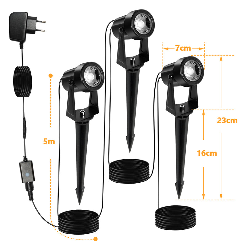 Sonnewelt LED Gartenbeleuchtung RGB 6er Set