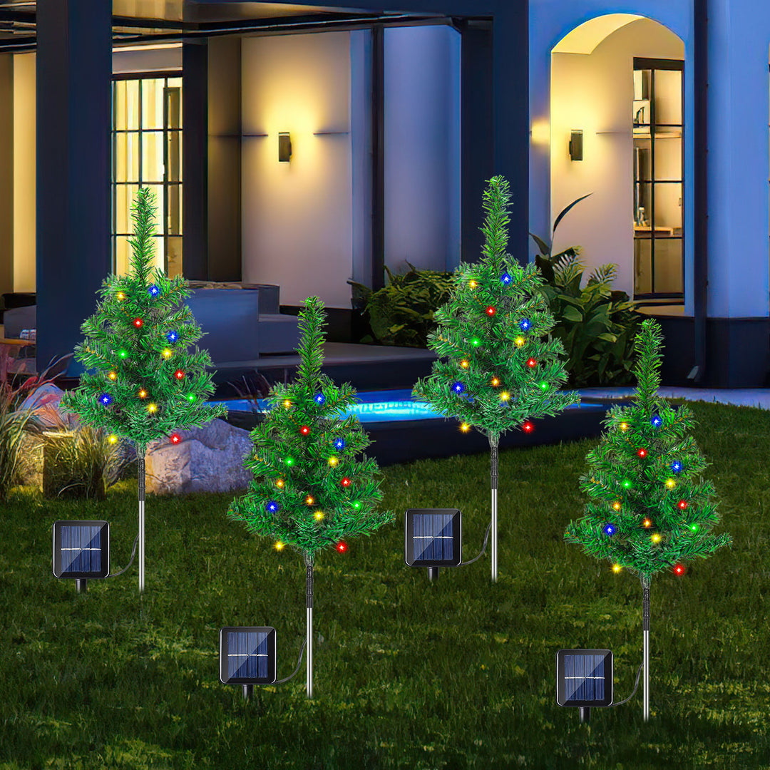 Sonnewelt LED Solar Christmas Tree Christmas Decoration 4/8 PCS
