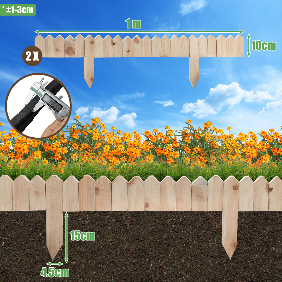 Sonnewelt Rasenkante Beeteinfassung Gartenzaun Holz
