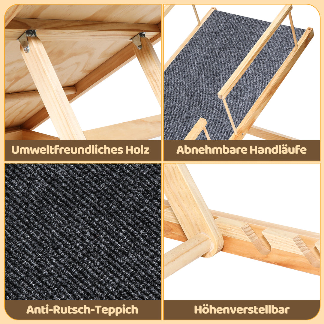 Sonnewelt dog ramp dog stairs made of wood