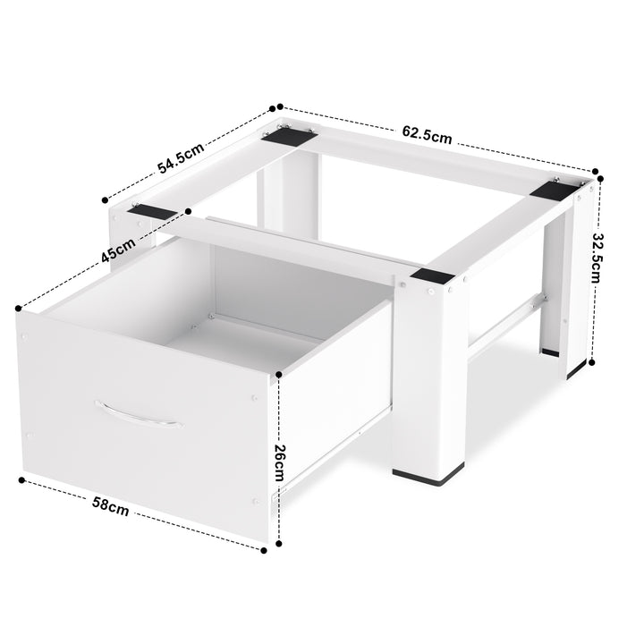 Sonnewelt washing machine base with drawer