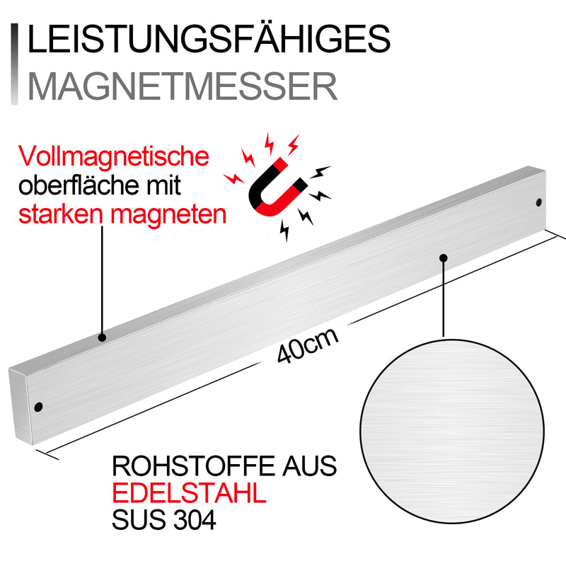 Sonnewelt Messerhalter Edelstahl Magnetische 40CM