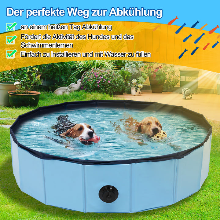 Sonnewelt Hundepool Faltbarer Swimmingpool
