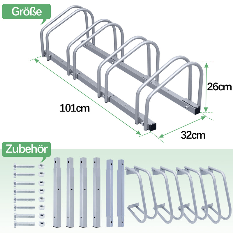 Sonnewelt Fahrradständer für 2/3/4/5/6 Fahrräder