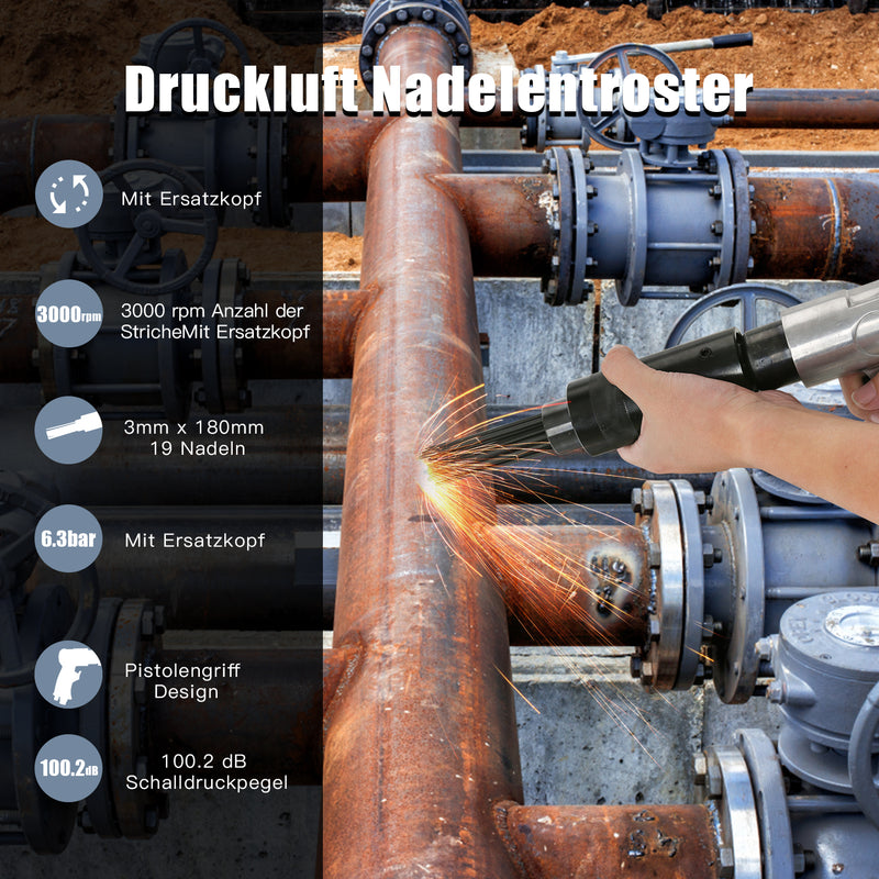 Sonnewelt Druckluft Nadelentroster Rostentferner