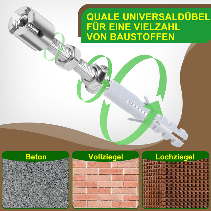 Sonnewelt Rankhilfe Edelstahl für Kletterpflanzen 12m