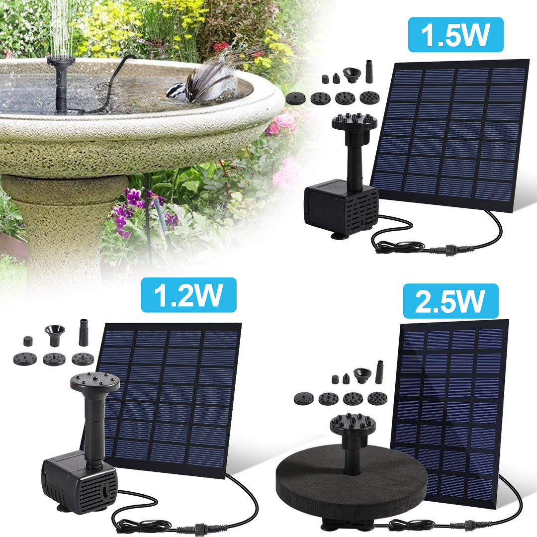 Sonnewelt SolarPumpe Teichpumpe 1.2W/1.5W/2.5W