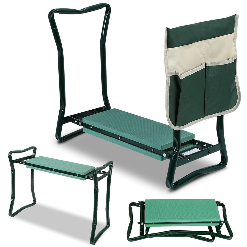Sonnewelt 2 in 1 Kniebank für Gartenarbeit Gartenhocker mit Eva-Schaumkissen