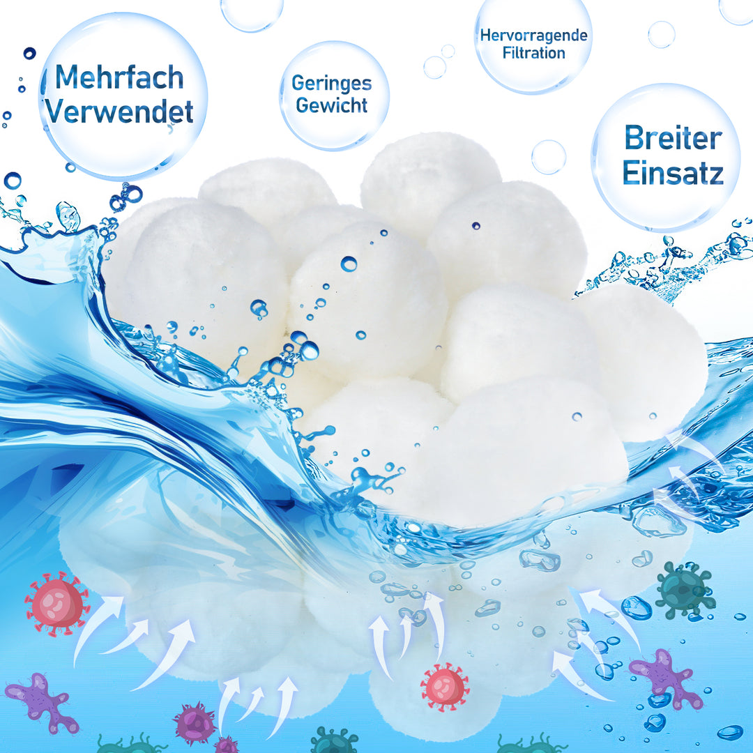 Sonnewelt Pool Filterbälle waschbar 700g/1400g