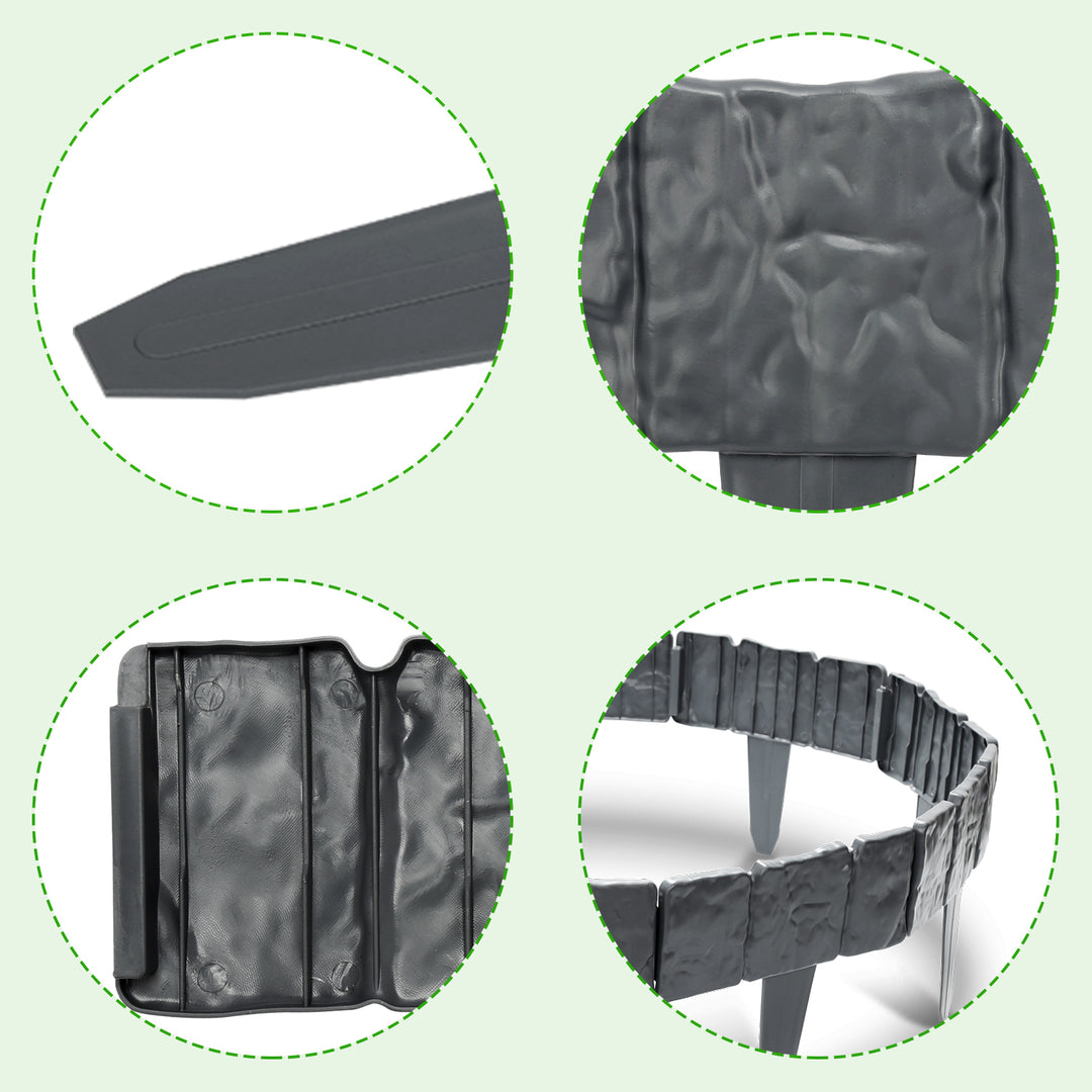 Sonnewelt lawn edge plastic stone look