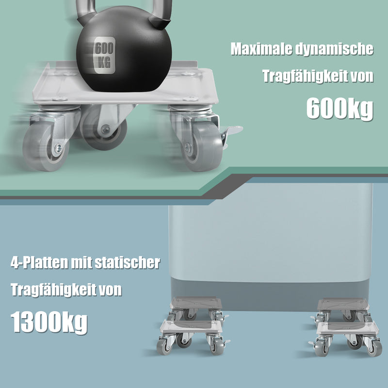 Sonnewelt Möbelroller Transportroller 5 Räder Max 600KG