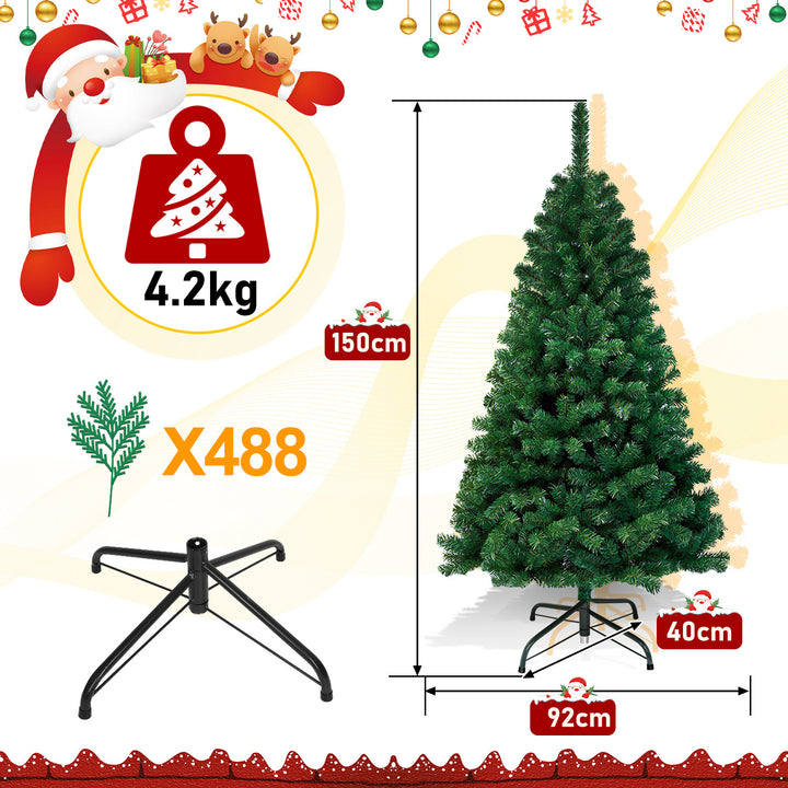 Sonnewelt Christbaum Künstlicher Weihnachtsbaum Grün/Weiß