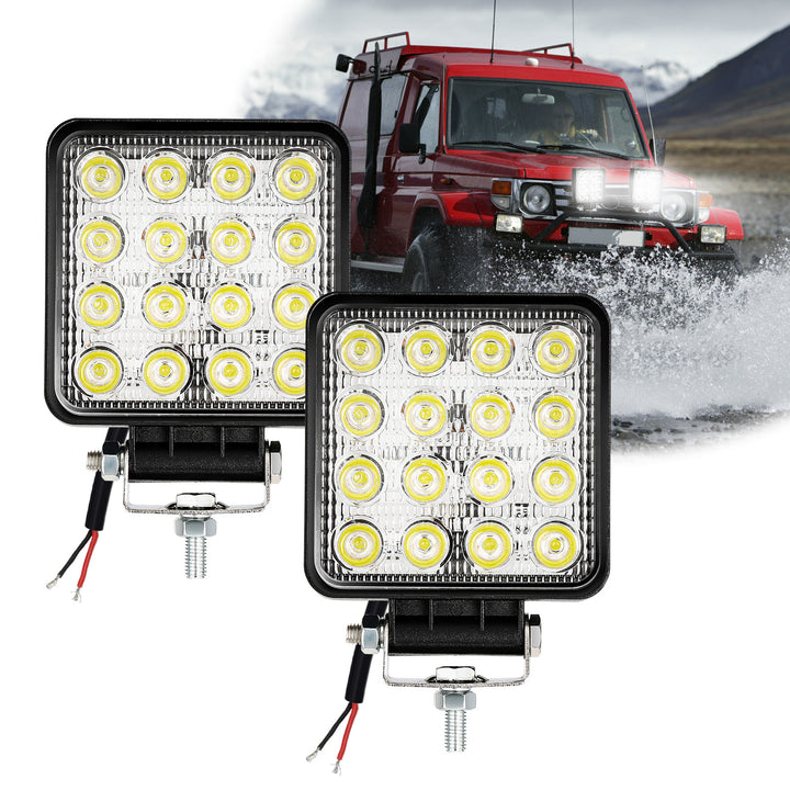 Sonnewelt LED Arbeitsscheinwerfer 48W IP67 6500K