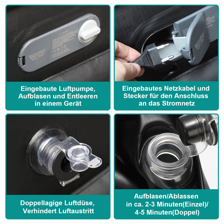 Sonnewelt Aufblasbare Matratze Luftmatratze Einzel/Doppel