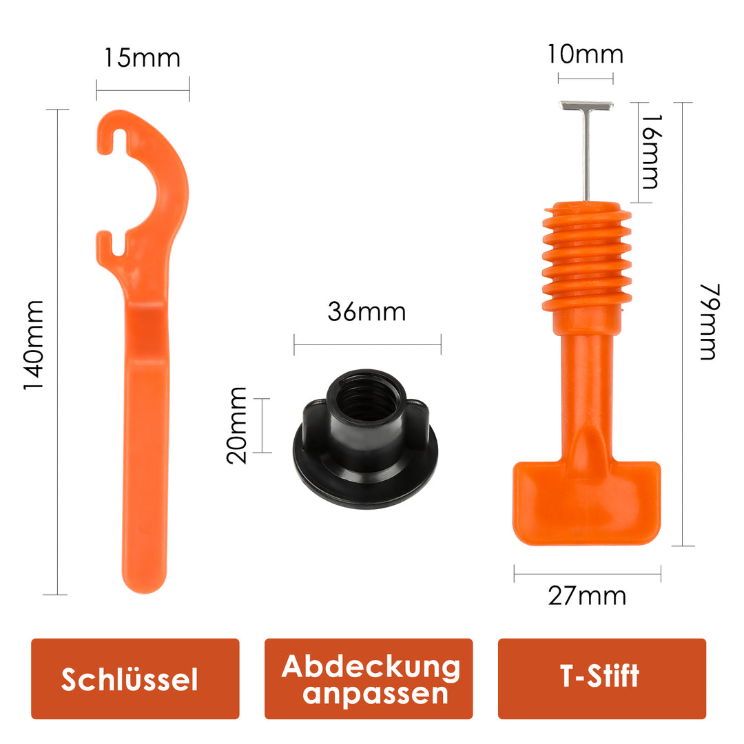 Sonnewelt 110/220 piece leveling system for tile laying