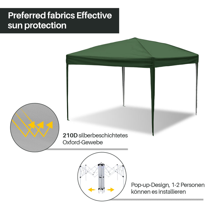 Sonnewelt Pop-Up Pavillon Gazebo 3x3m