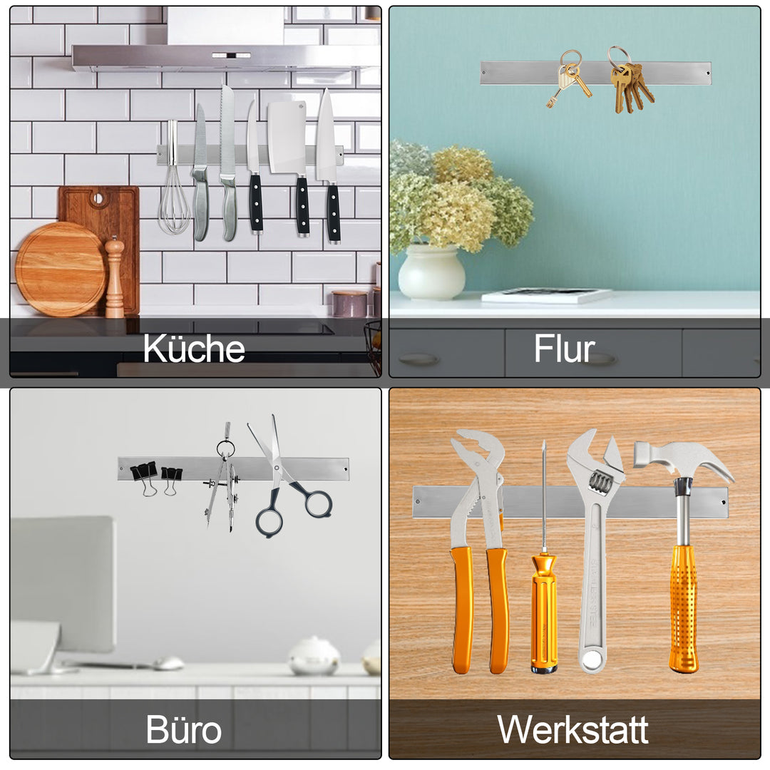 Sonnewelt Messerhalter Edelstahl Magnetische 40CM