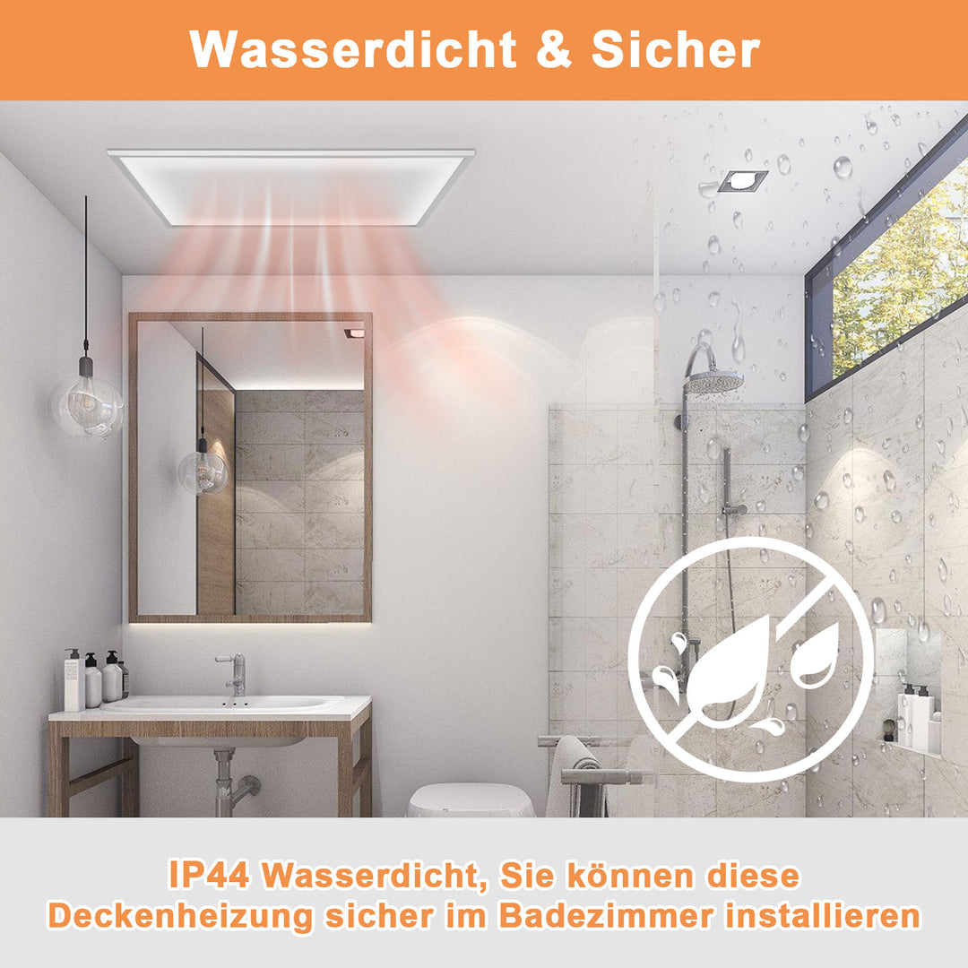 Sonnewelt Infrarotheizung Elektroheizer Decke WIFI 360/770W