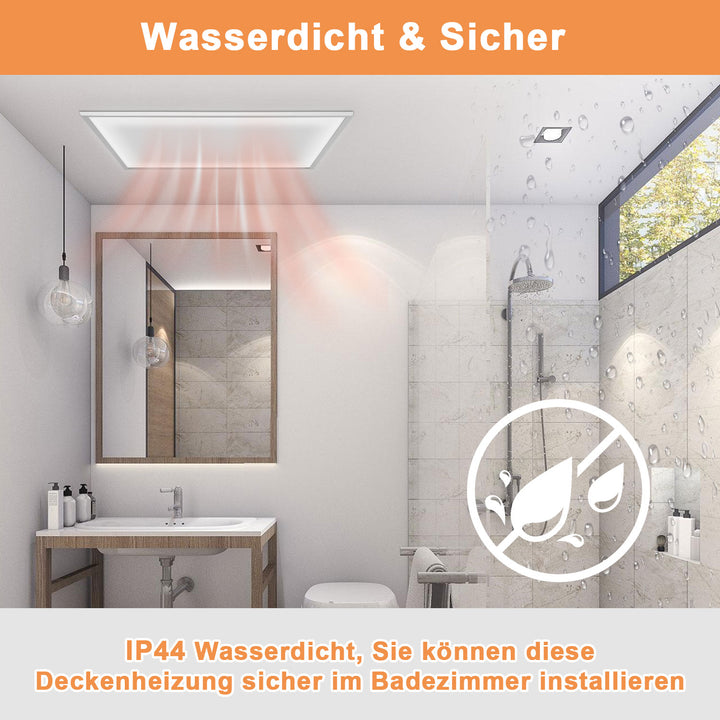 Sonnewelt Infrarotheizung Elektroheizer Decke WIFI 360/770W