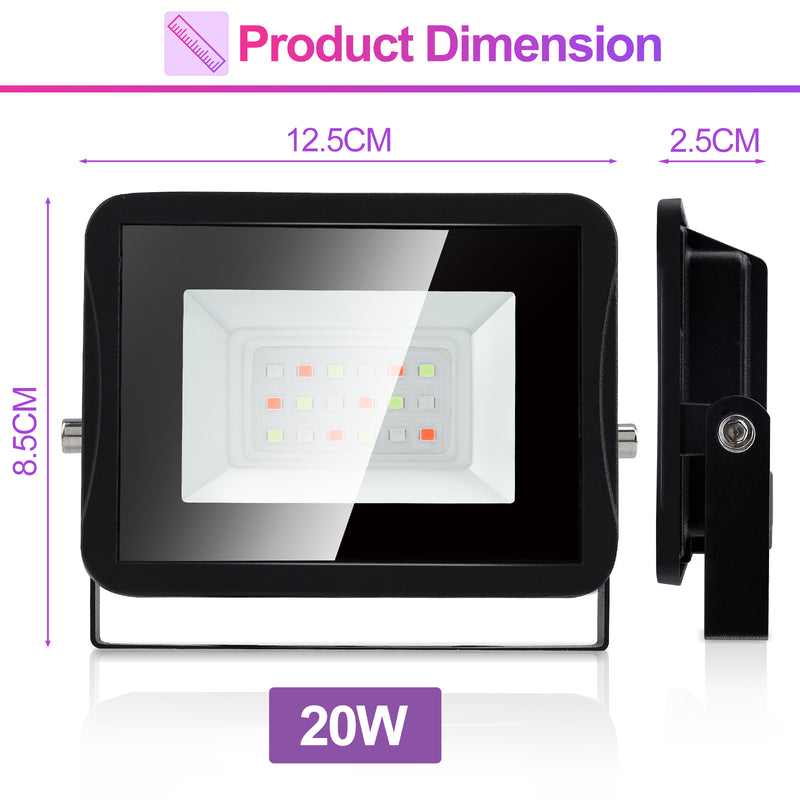 Sonnewelt RGB Strahler Fluter Mit Fernbedienung 20W-50W