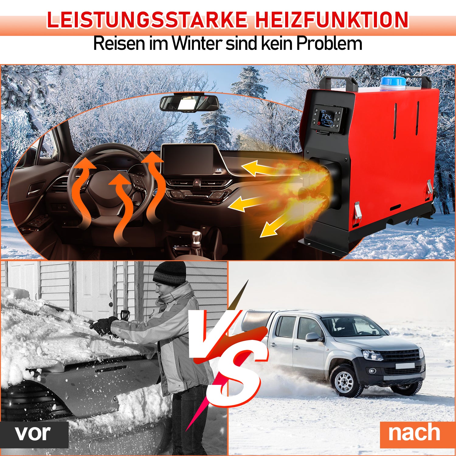 Sonnewelt 5KW 12V Diesel Auto Heizung Standheizung Luftheizung – sonnewelt