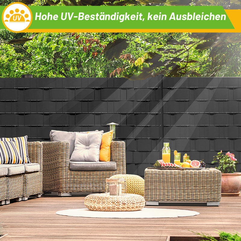 Sonnewelt Sichtschutzstreifen Hartes PVC 10-40 Stück