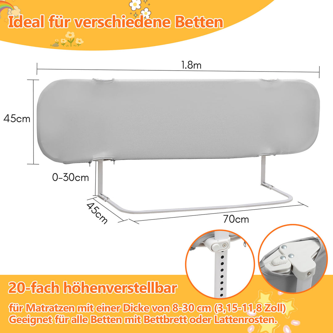 Sonnewelt bed guard, fall protection, foldable