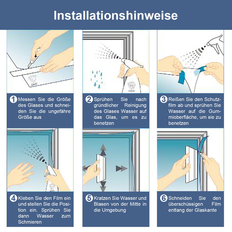Sonnewelt Fensterfolie Sichtschutzfolie Selbstklebend