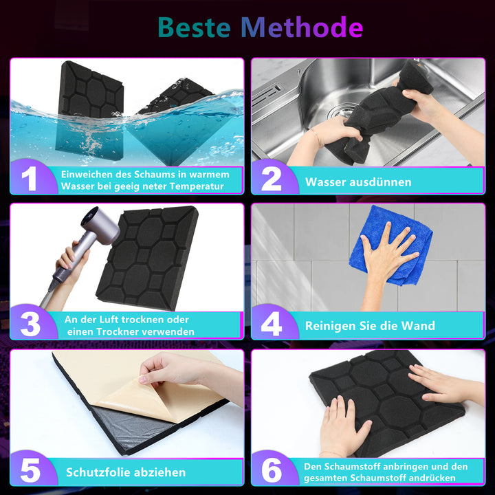 Sonnewelt Acoustic Foam Self-Adhesive Square