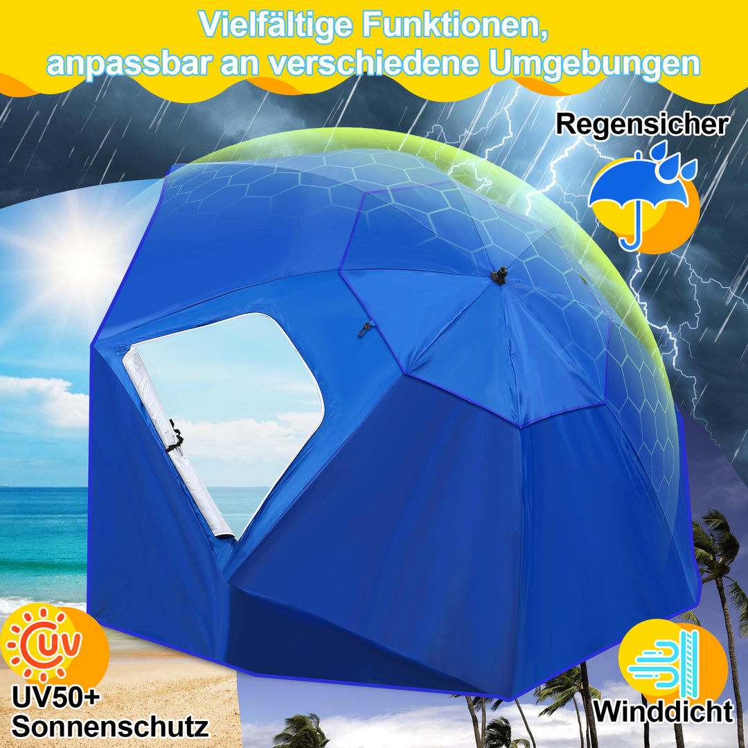 Sonnewelt parasol with side wall 210cm