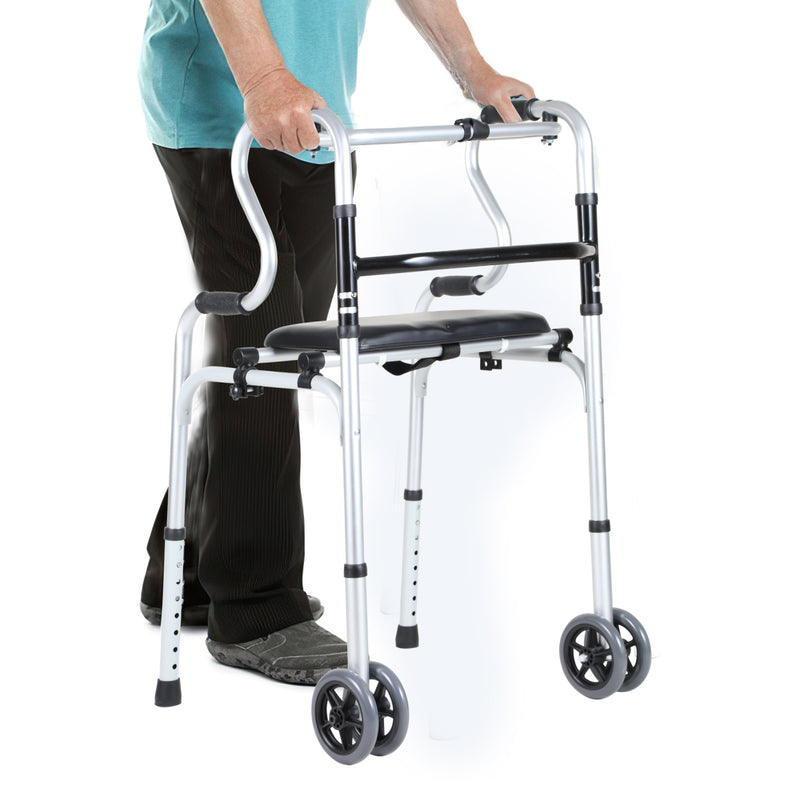 Sonnewelt Gehhilfe Leicht Rollator aus Aluminium bis 180 kg