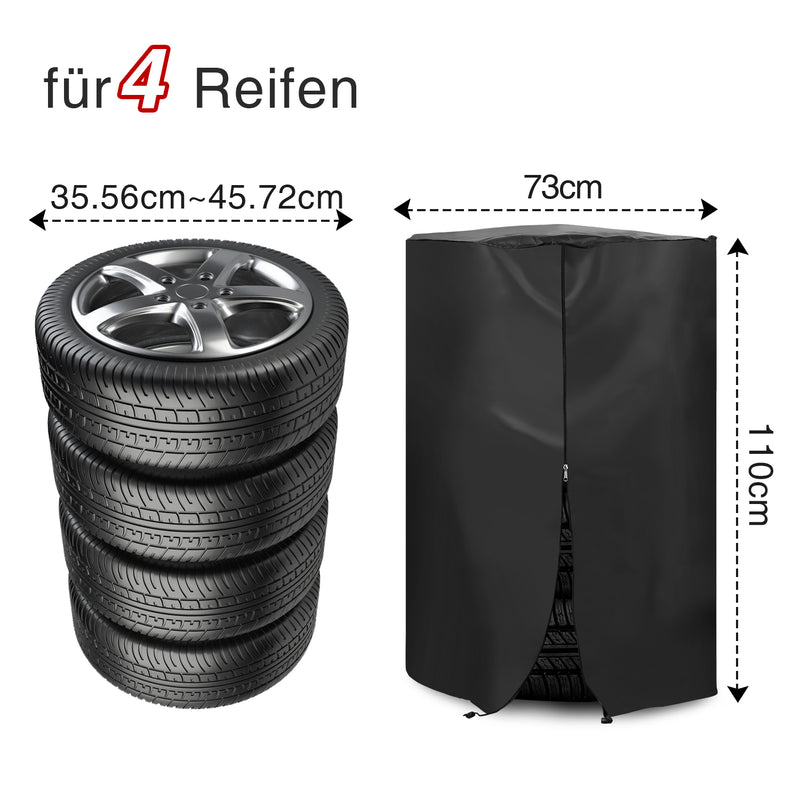Sonnewelt Reifentasche Reifenhülle für 4 Reifen