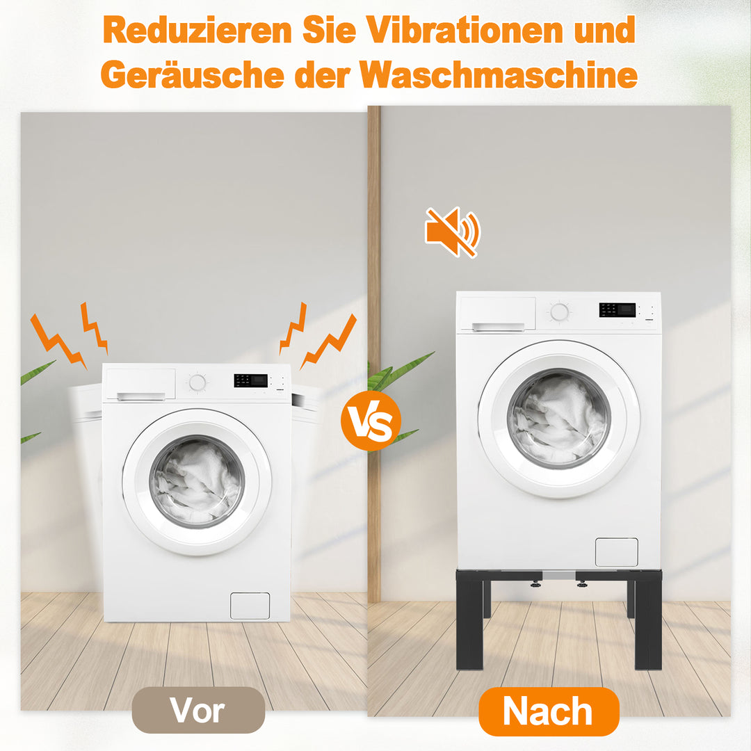 Sonnewelt Waschmaschinen Untergestell mit Skala 50-80cm Einstellbare