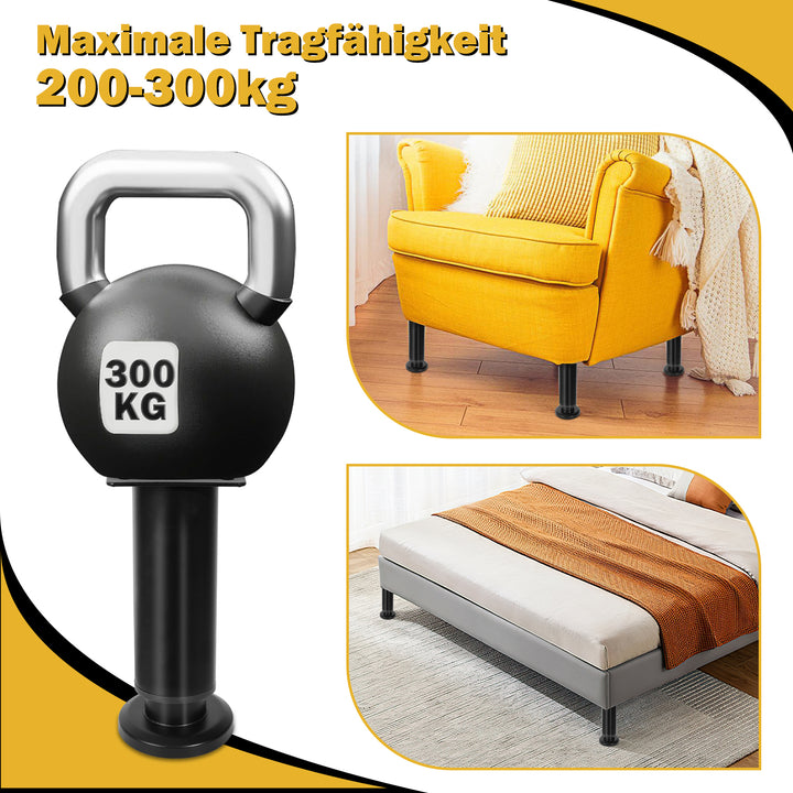 Sonnewelt set of 4 furniture feet, height adjustable 12-18cm/18-30cm