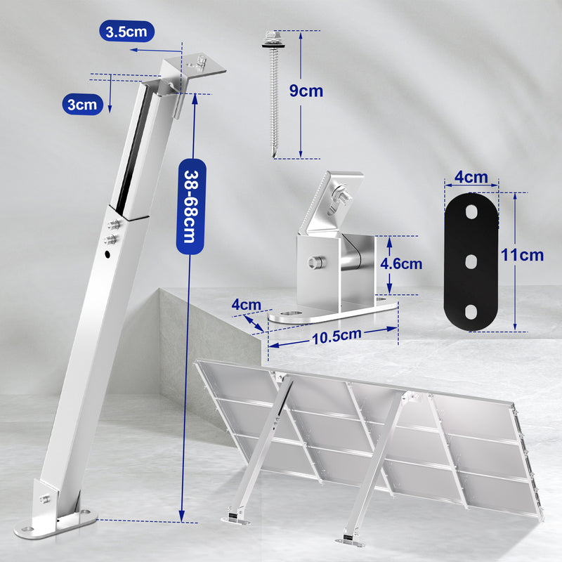 Sonnewelt Solarpanel Halterung 0-60° 1Paar