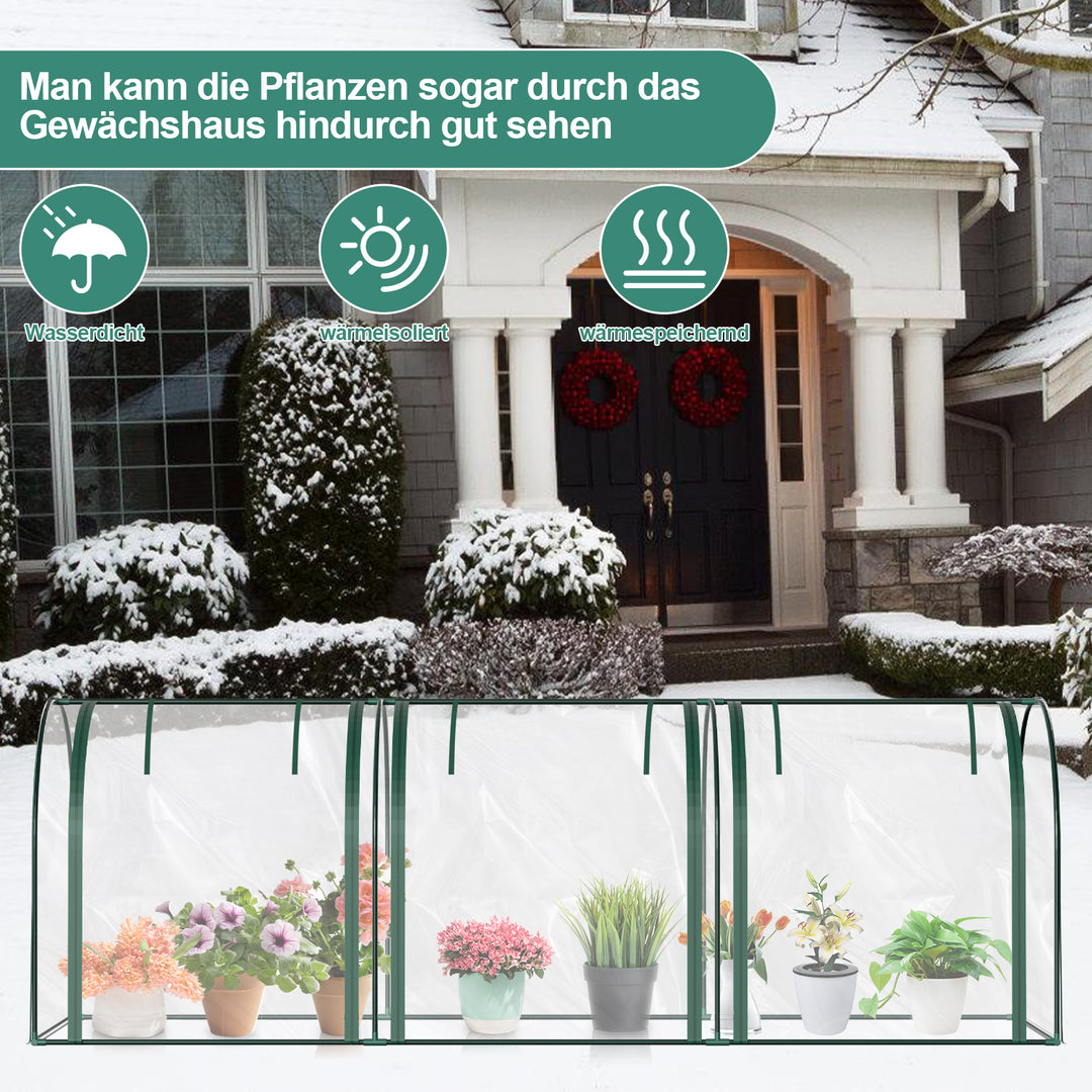 Sonnewelt Gewächshaus Foliengewächshaus PVC Transparent