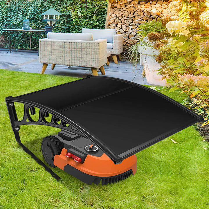 Sonnewelt Robotic Lawnmower Garage Roof Carport Black