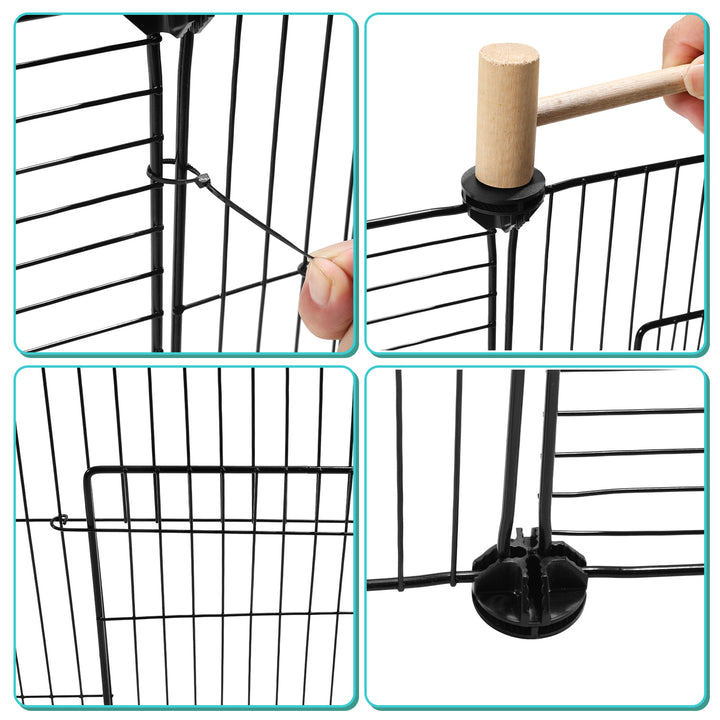 Sonnewelt outdoor enclosure playpen small animals DIY 12/24 pieces 35 x 35 cm