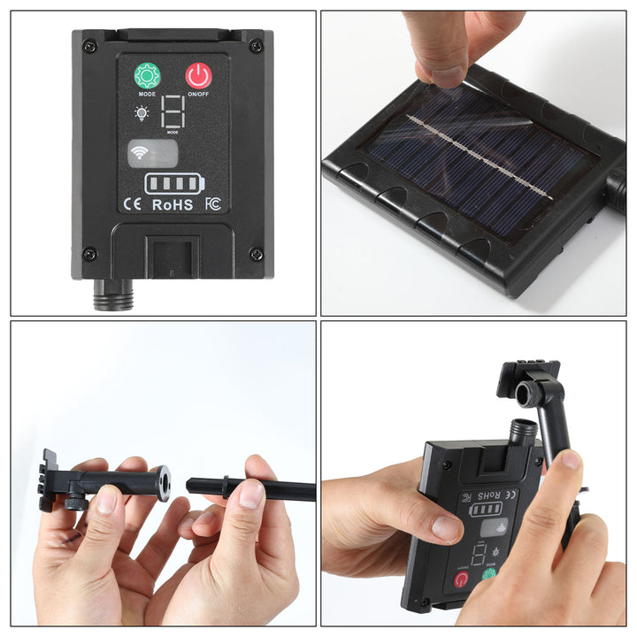 Sonnewelt Solar Icicle Fairy Lights with Remote Control 10m