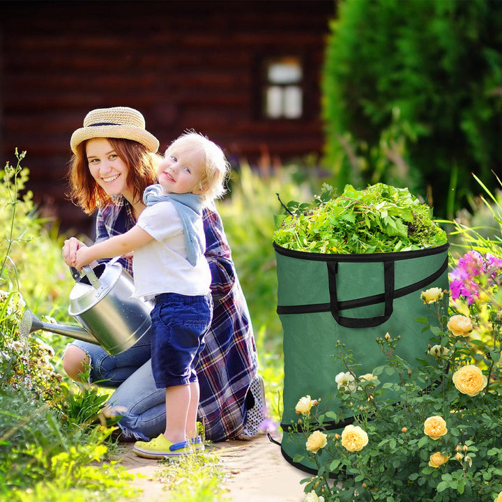 Sonnewelt Gartensack Pop Up Gartenabfallsack 170L mit Griffen