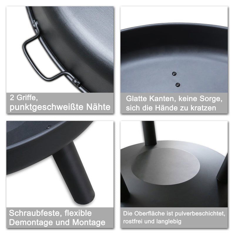 Sonnewelt Feuerschale Φ82,5cm Feuerstelle Eisenschale