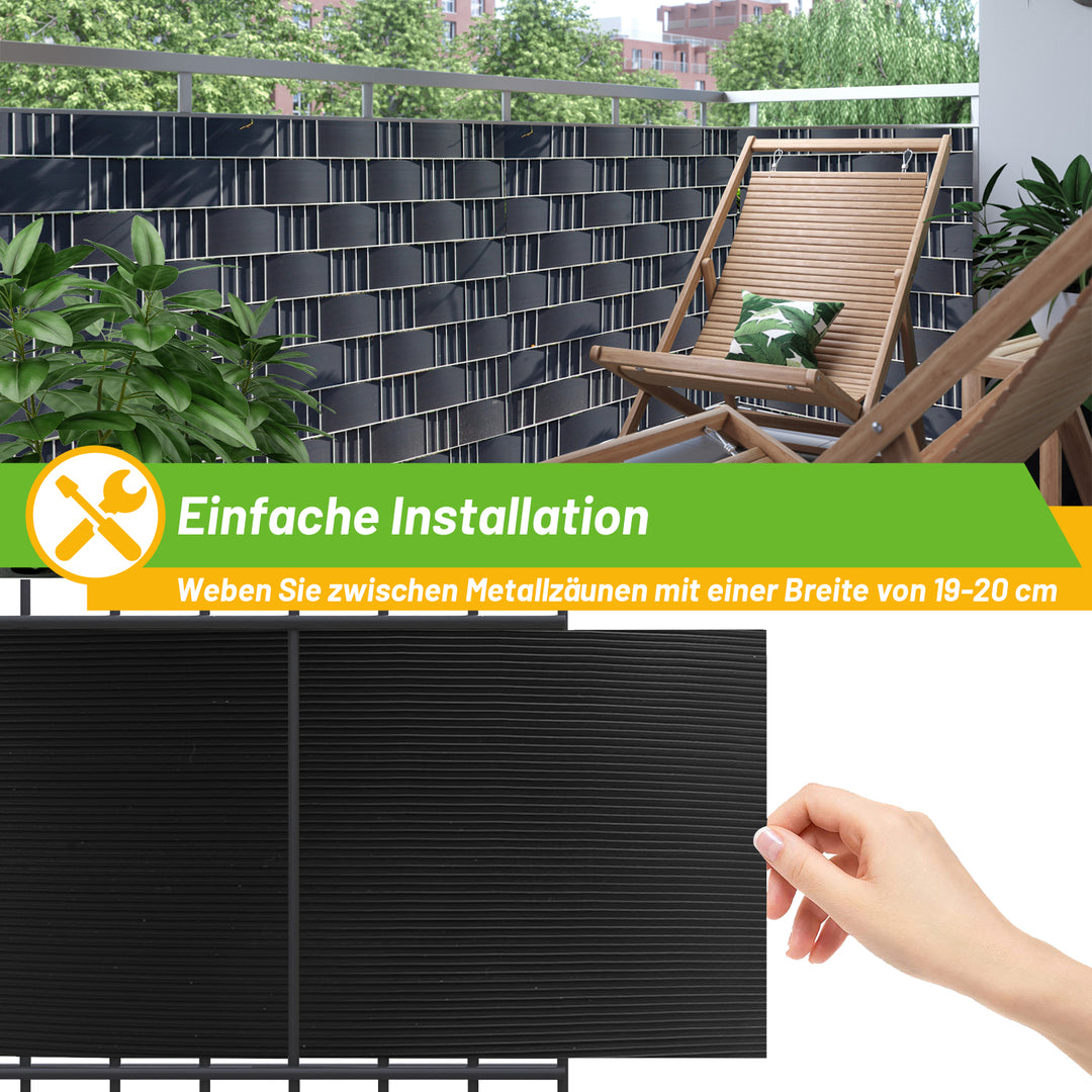 Sonnewelt privacy strips hard PVC 10-40 pieces
