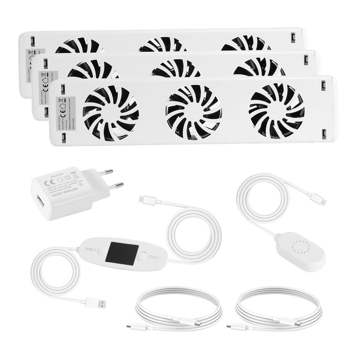 Sonnewelt Heizkörperverstärker Rippenheizkörper 3 Lüfter