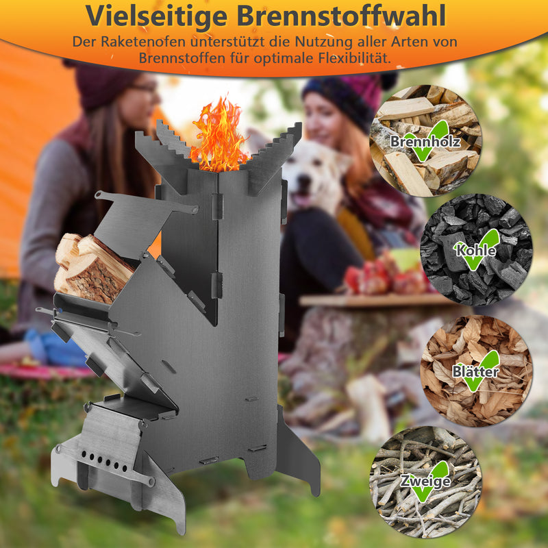 Sonnewelt rocket stove Fire cast iron stove grill plate
