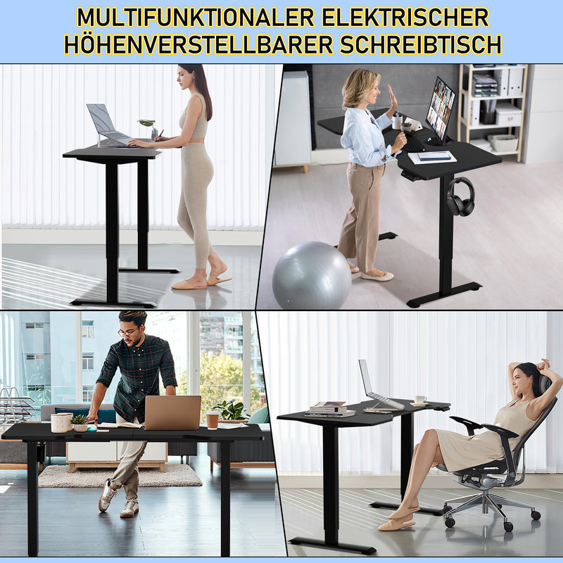 Sonnewelt Schreibtisch Höhenverstellbar Elektrisch Computertisch