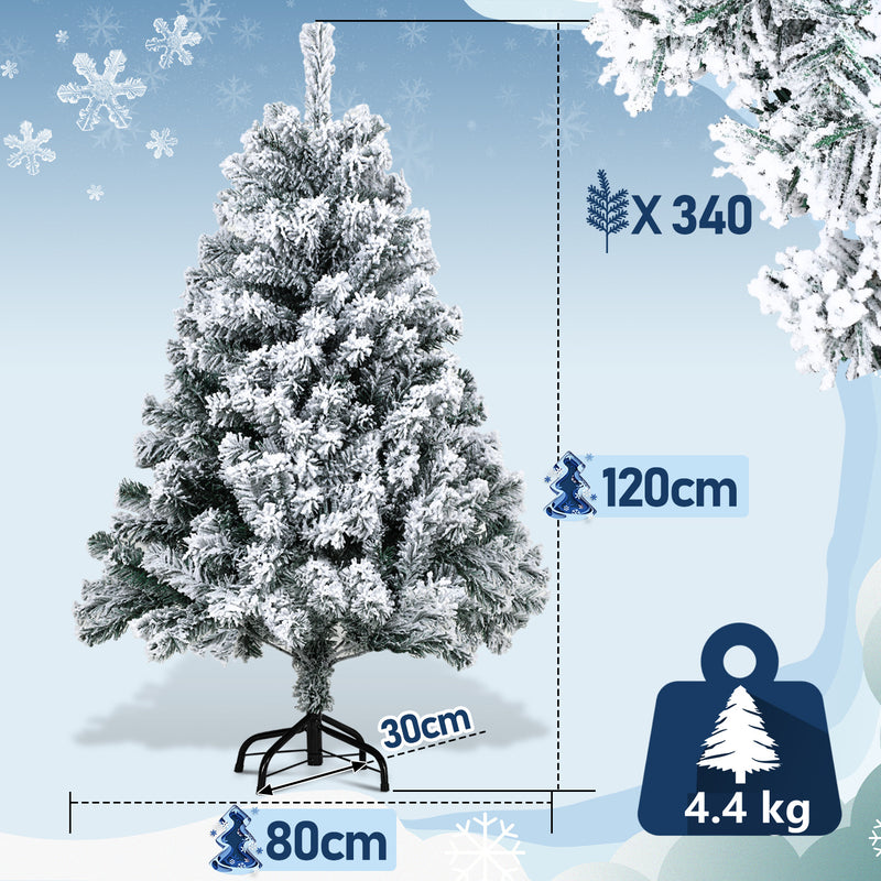 Sonnewelt Weihnachtsbaum Künstlich mit Schnee