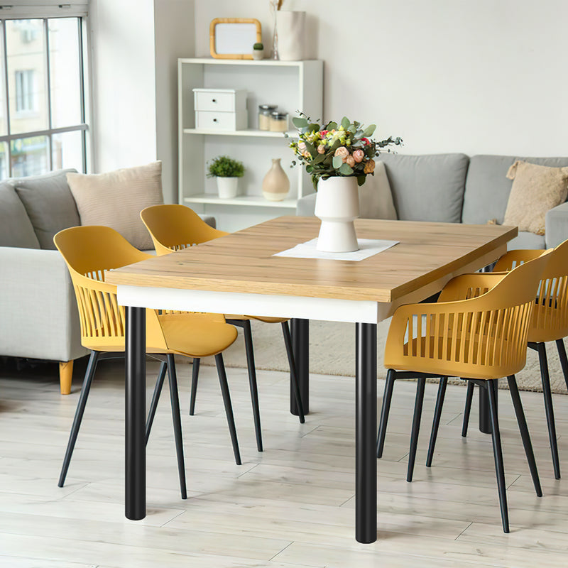 Sonnewelt 4er Set Tischbeine Metall Höhenverstellbar 71cm-110cm