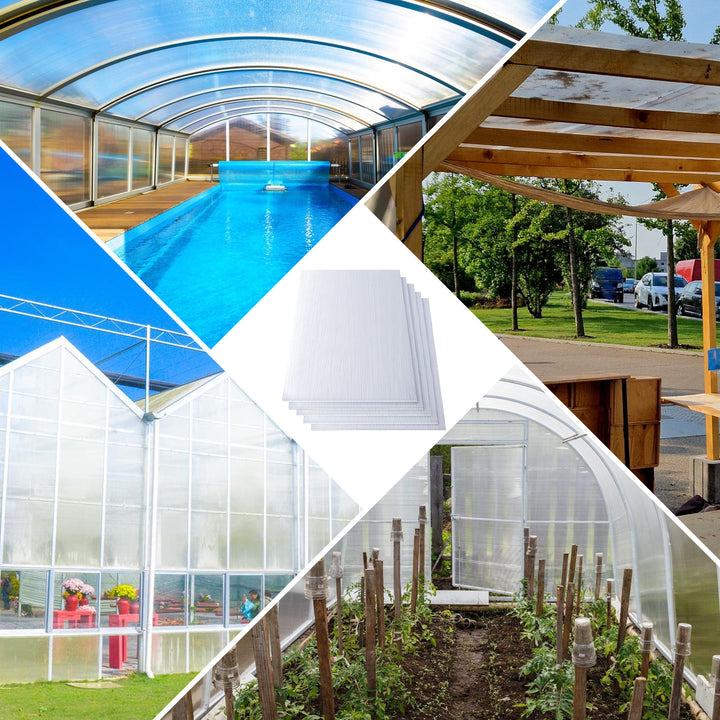 Sonnewelt polycarbonate hollow chamber sheets 8mm 5 pieces for greenhouse